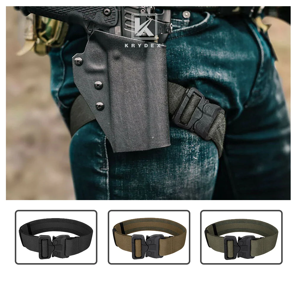 

KRYDEX Tactical Leg Strap Thigh Belt for Holster Elastic Thigh Strap Outdoors Leg Hanger with Quick-Release Buckle