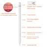 For Apple Pencil With Palm Rejection Tilt Sensitive Stylus Pen For iPad 6 7 8 Generation Pro 11 12.9 Air 3 4 Min 5 3