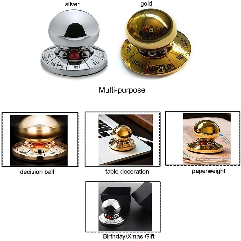 Fidget Toy Prophecy Fate Decision Ball Home Office Finger Spinner Anti-Stress Decompression Desktop Decoration Gift Sensory Fidget Toy
