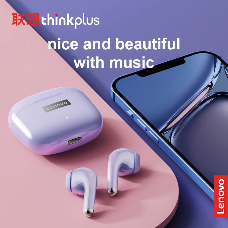 Bluetooth Earphone Lenovo LP40 Pro Wireless