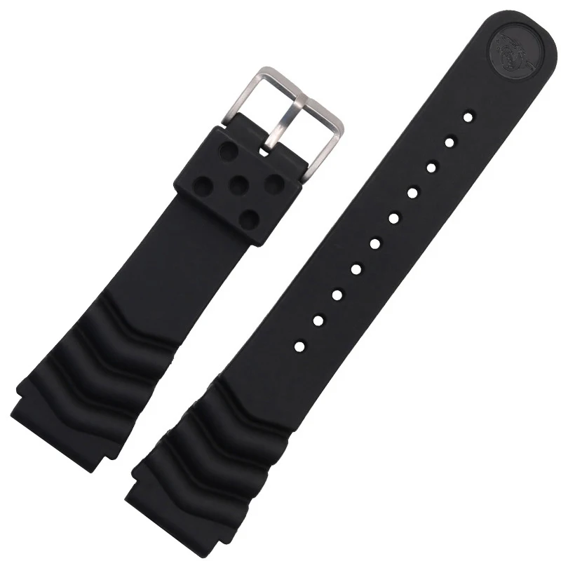 Silicone Sport Waterproof Watch Band, 20mm & 22mm