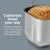 29890 Premium Dough & Bread Maker Machine with Auto Fruit and Nut Dispenser, 2 lb. Loaf Capacity, 5
