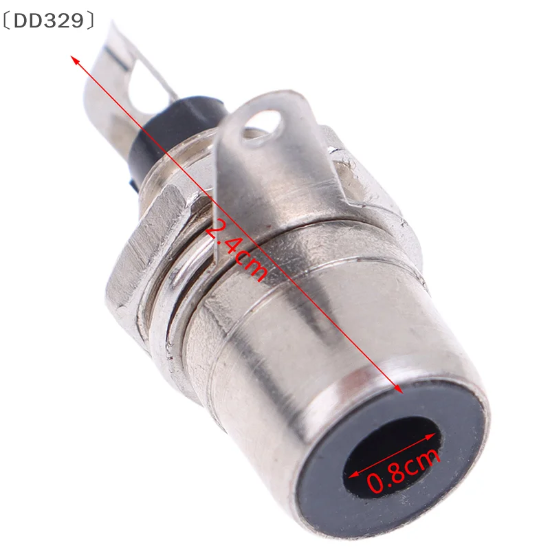 〔DD329〕 10 Pcs Nickel Plated RCA Phono Chassis Panel Mount Female Socket Adapter Parts Red+Black