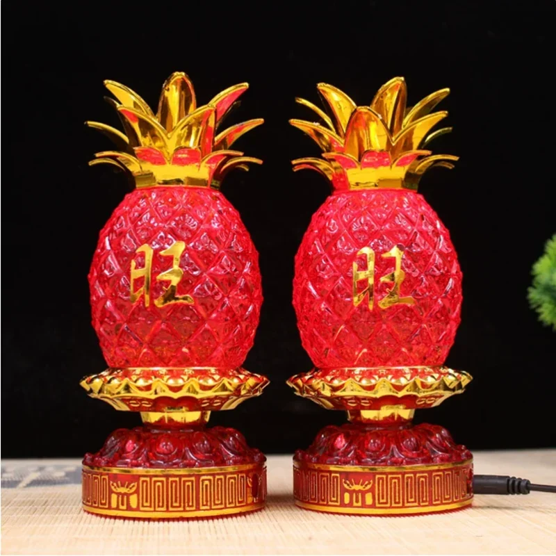 Buddha Hall Decoration, Home LED Buddha Offering Lamp, Smokeless Electronic Candle Lamp, Prayer, God of Wealth, Power Plug