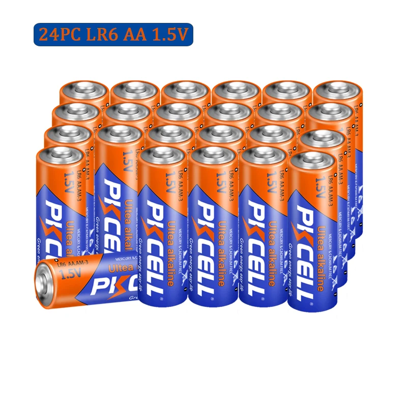 24PC LR6 E91 AM3 Batteries 1.5V Double A AA Alkaline Batteries 1.5v MN1500 for Keyboards Clocks Toys Remote Controls 10-Years alkaline battery disposable battery