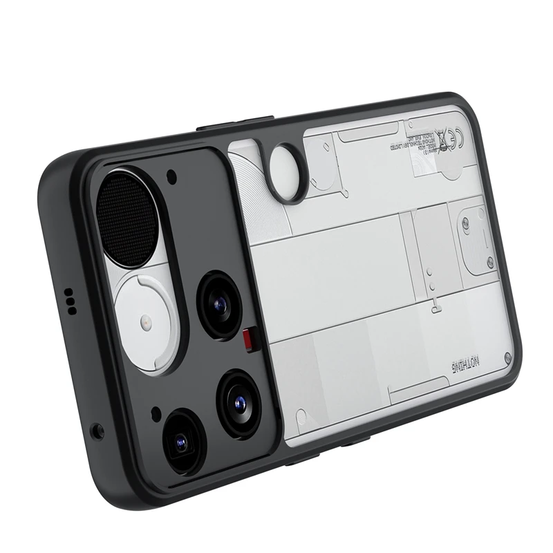 Matte Transparent Shockproof Acrylic Back Cover Case