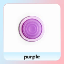 Vibrant Transparent Magnetic Phone Grip with High - Quality Magnet (Purple)