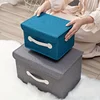 1pc/storage box household clothes fabric wardrobe storage box basket toy clothing storage box artifact foldableable box 1