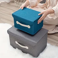 1pc/storage box household clothes fabric wardrobe storage box basket toy clothing storage box artifact foldableable box 1