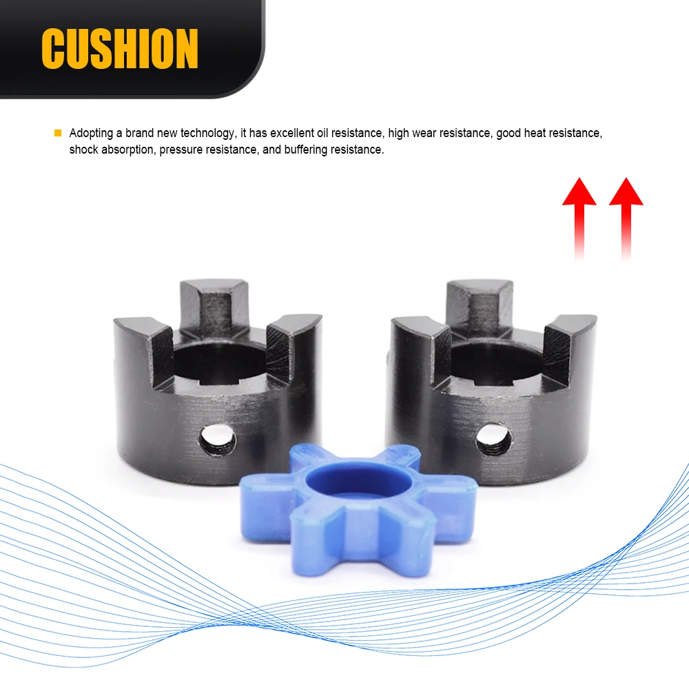 L075 D45 L51 inner hole 10/12/14/15/16/17/18/19/20/22/24/25 3jaw coupling Plum-coulper Servo motor /Star couplings High torque