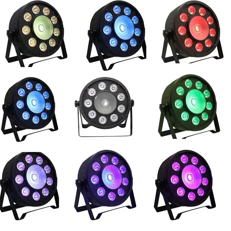 

2IN1 9X10W & 1X30W Led Flat Par Effect Light Wedding Party Dj Par Uplights Led Stage Disco Light Dmx512 Control Club light show