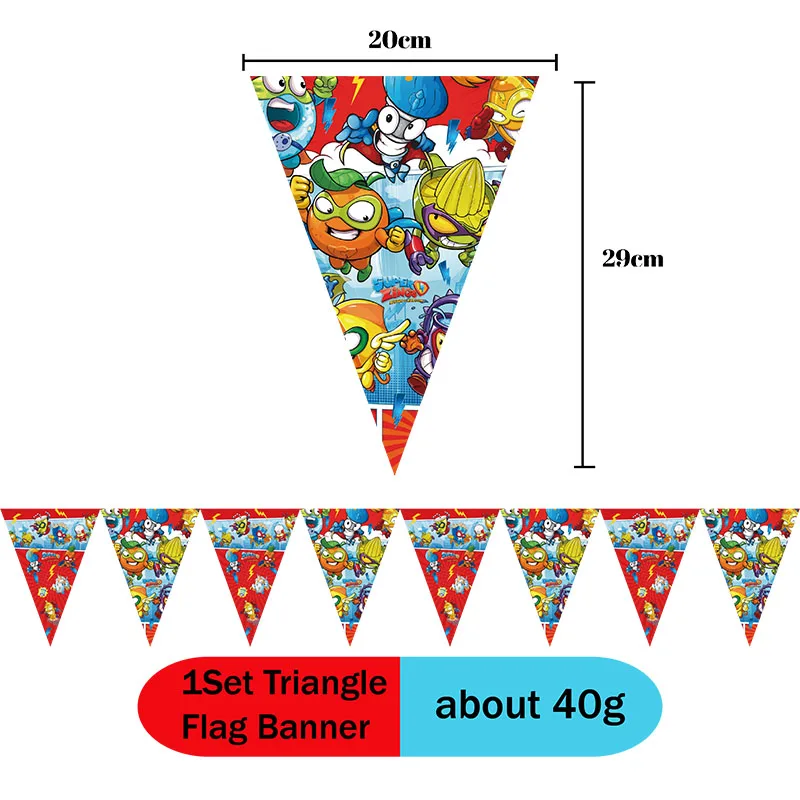 Cartoon Superzings Theme Disposable Tableware Set Birthday Party Baptism Communion Backdround Balloon Plate Decorate Supplie