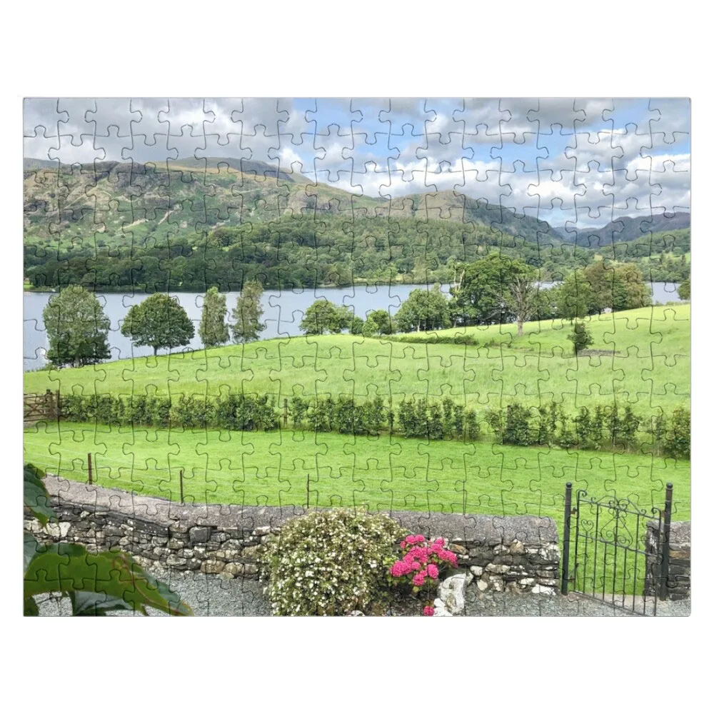 

View of Coniston Water from Bankground Farm or HollyhowJigsaw Puzzle Wooden Compositions For Children Wooden Animal Puzzle