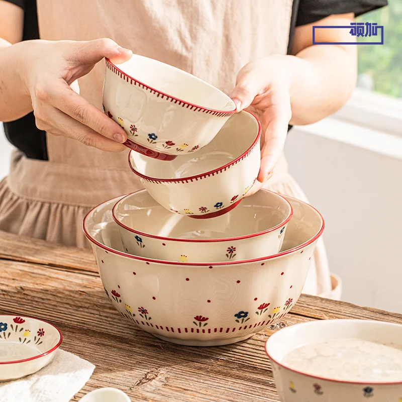 أواني طعام سيراميك عتيقة عالية الجودة وعاء حساء سي...