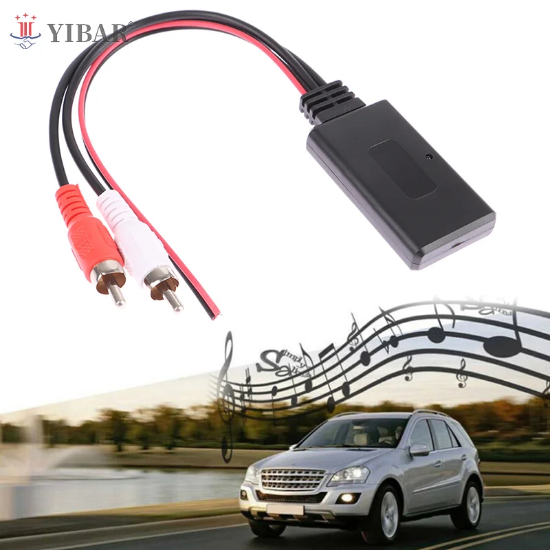 

Car Wireless Bluetooth Receiver Module AUX Adapter Music Audio Stereo Receiver For 2RCA Interface Vehicles 12V