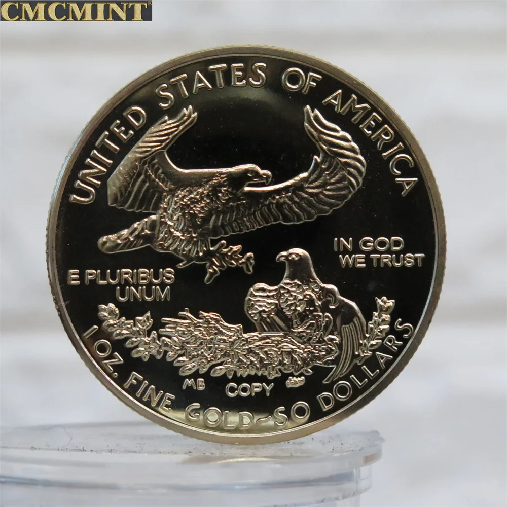 챌린지 코인 저렴한 금도금 황동 아메리칸 이글 복제, 리버티 라운드 2018, 샤이니 골드, 1 온스 - AliExpress