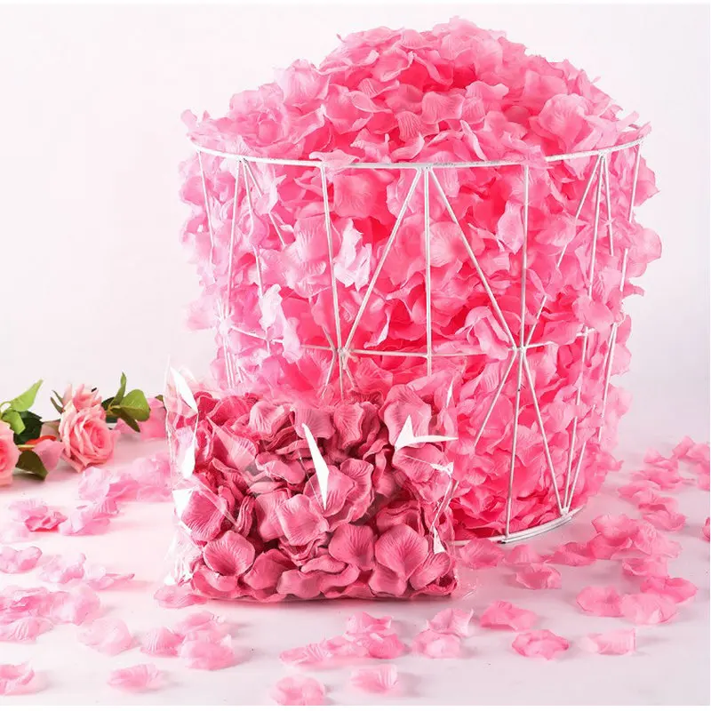 

38 Colors 5000pcs/lot Cheap Wedding Decorations Fashion Artificial Silk Rose Petals For Wedding Or Event Party Flowers