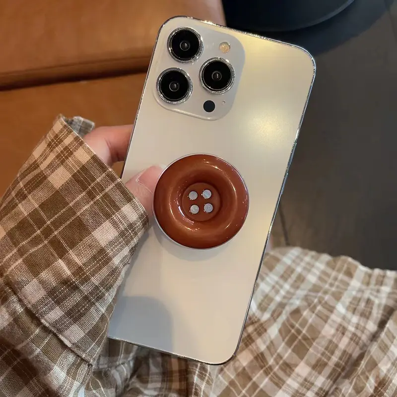 Korean 3D Cute Candy Buttons Bracket Phone Grip Tok Griptok Holder Ring For iPhone 16 Pro Accessories Phone Stand Holder Bracket - Image 12
