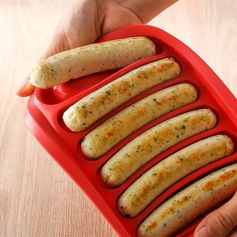 Silicone Sausage Maker Mold DIY  Handmade Hamburger Hot Dog  Reusable Kitchen Accessories Gadget for Cake Baking Pie