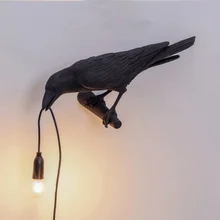 

Resin Lucky Bird Crow Wall Lamp Table Lamp Night Light For Bedroom Bedside Living Room Wall Lamp Home Decoration