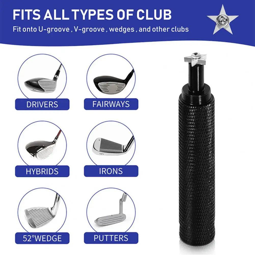 

Golf Club Brush Golf Club Sharpener Grooving Tool Golf Putter Wedge Ball Groove Cleaner Kit Cleaning Tool Accessories