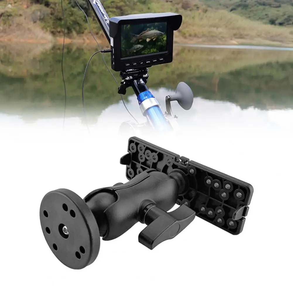 Fishing Tool Practical Silicone Fish Detector GPS 360 Degree Round Mounted Bracket Fish Finder Tool for Outdoor