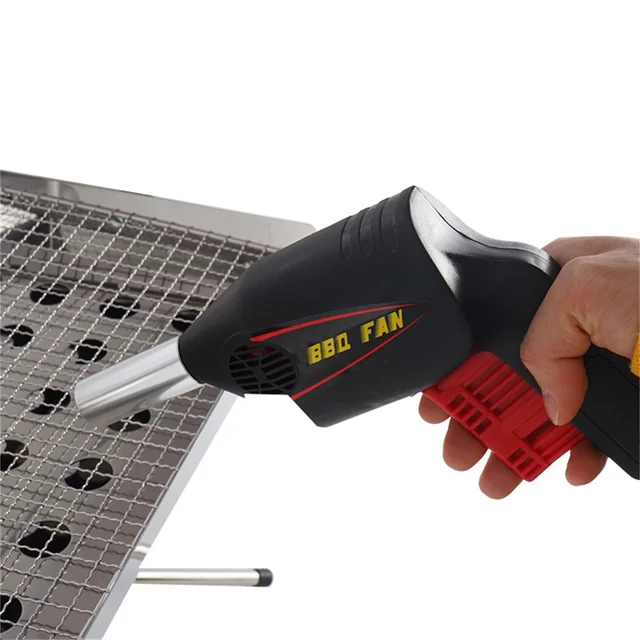 Új Hordozható Bbq Ventilátor Légfúvó -Grillező Eszközök Préselő Tűzhajók Kültéri Kemping Piknikhez