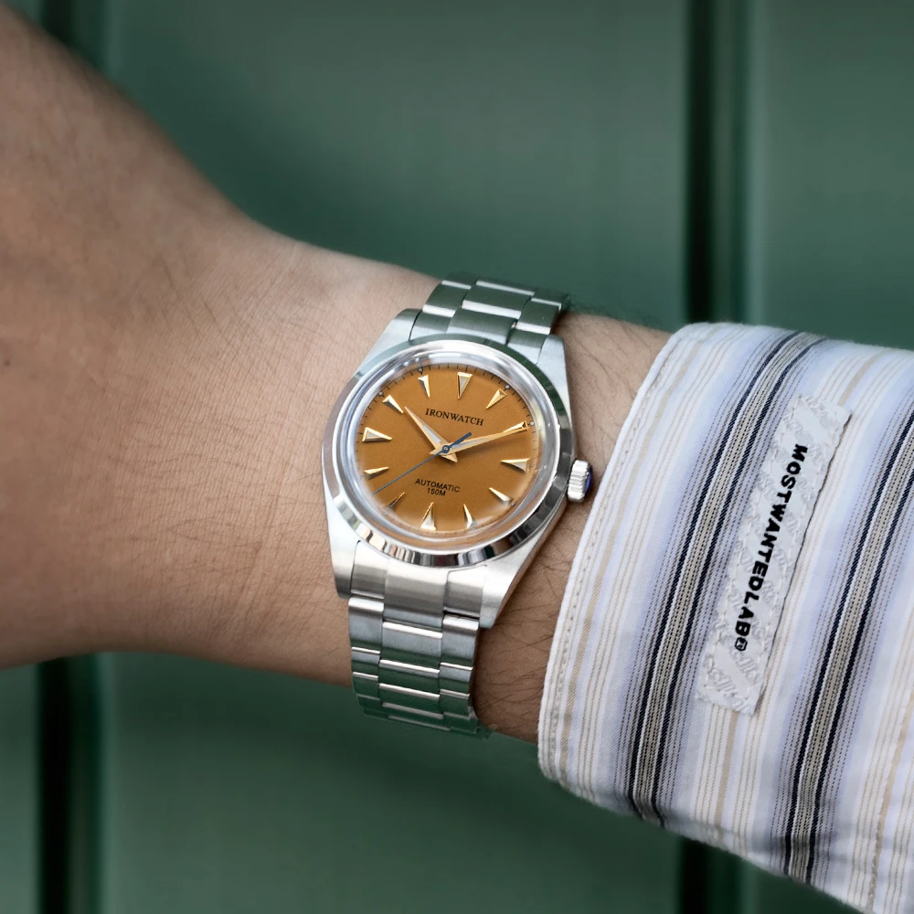 Ironwatch Orologio Da Uomo 15Bar Swim Waterproof Automatic 36Mm Miyoda 9015 Vintage Oyster Sapphire Glass Fashion Coppia Orologio Rx8003