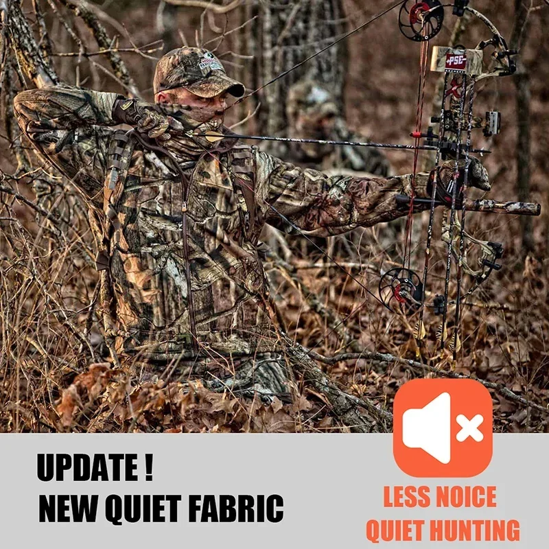 Men's Silent Camouflage Hunting Jacket 6