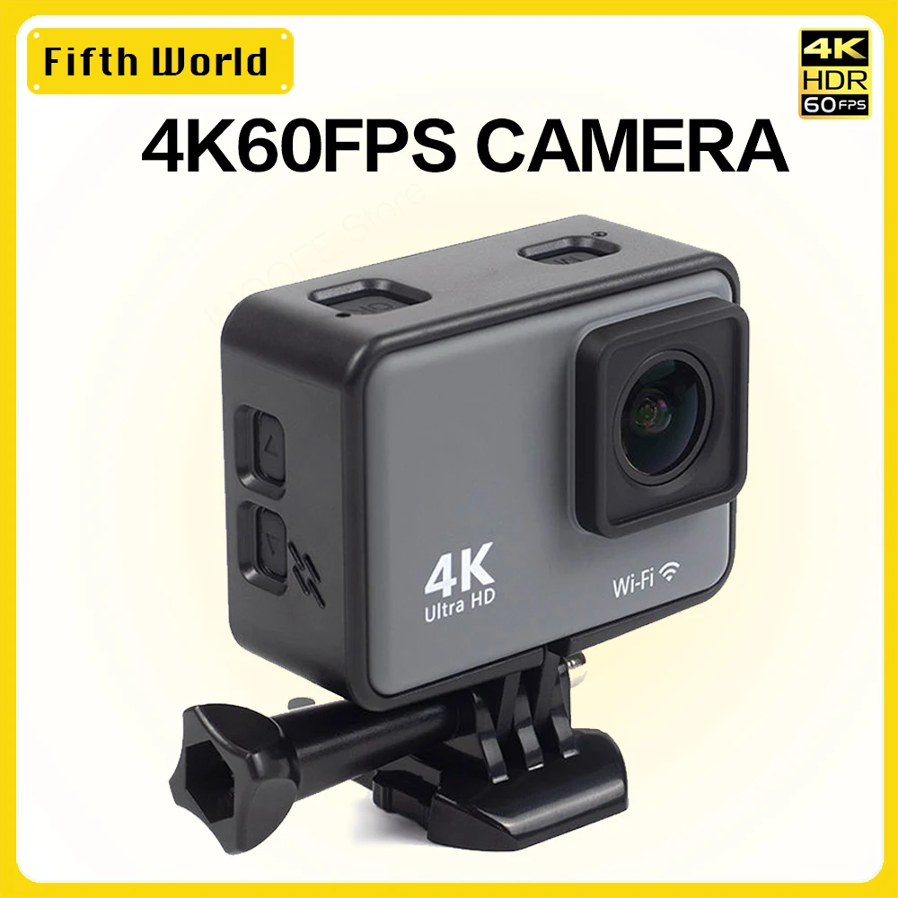 

2023 NEW 4K/60FPS WiFi Anti-shake Action Camera With Remote Control Screen Waterproof Sport Camera drive recorder