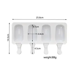 Silicone Ice Cream and Popsicle Maker Tray (Lager)