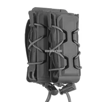 Tactical MOLLE Double Mag Holder 5.56 9mm Rifle Pistols Magazine Pouches Outdoor Shooting Hunting Waist Mag Carrier Case 2