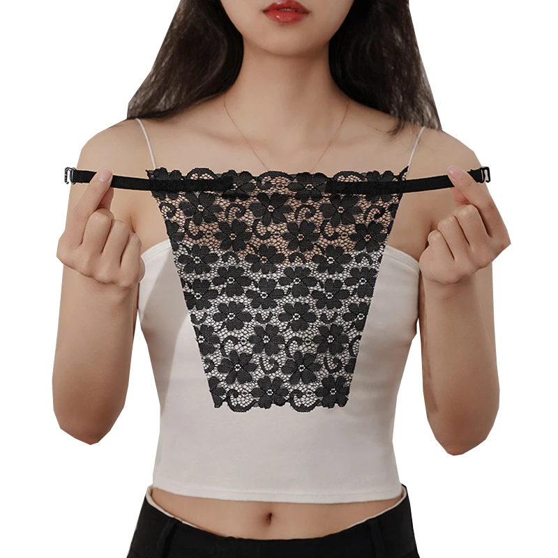 Women Quick Easy Clip-On Lace Fragment Camisole Anti Peep Privacy