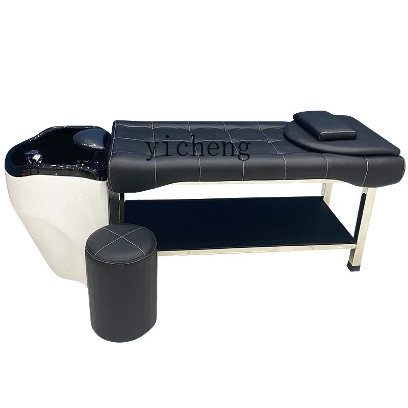 

Zk Barber Shop Salon Bed Shampoo Massage Lying Completely Punch Bed