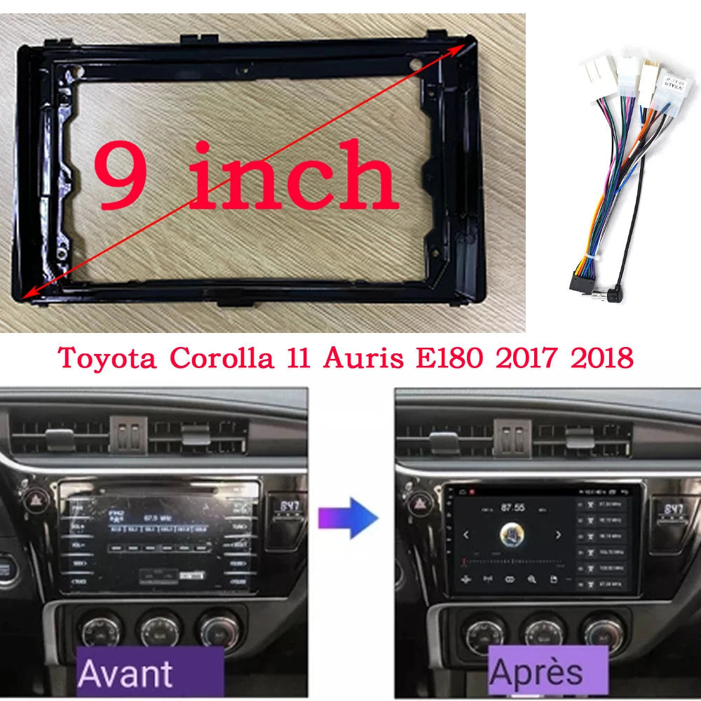 SONY E PZ 16-50mm F3.5-5.6 SELP1650 ブラック ステレオラジオフェイシアフレーム に適合する カローラ 11 に