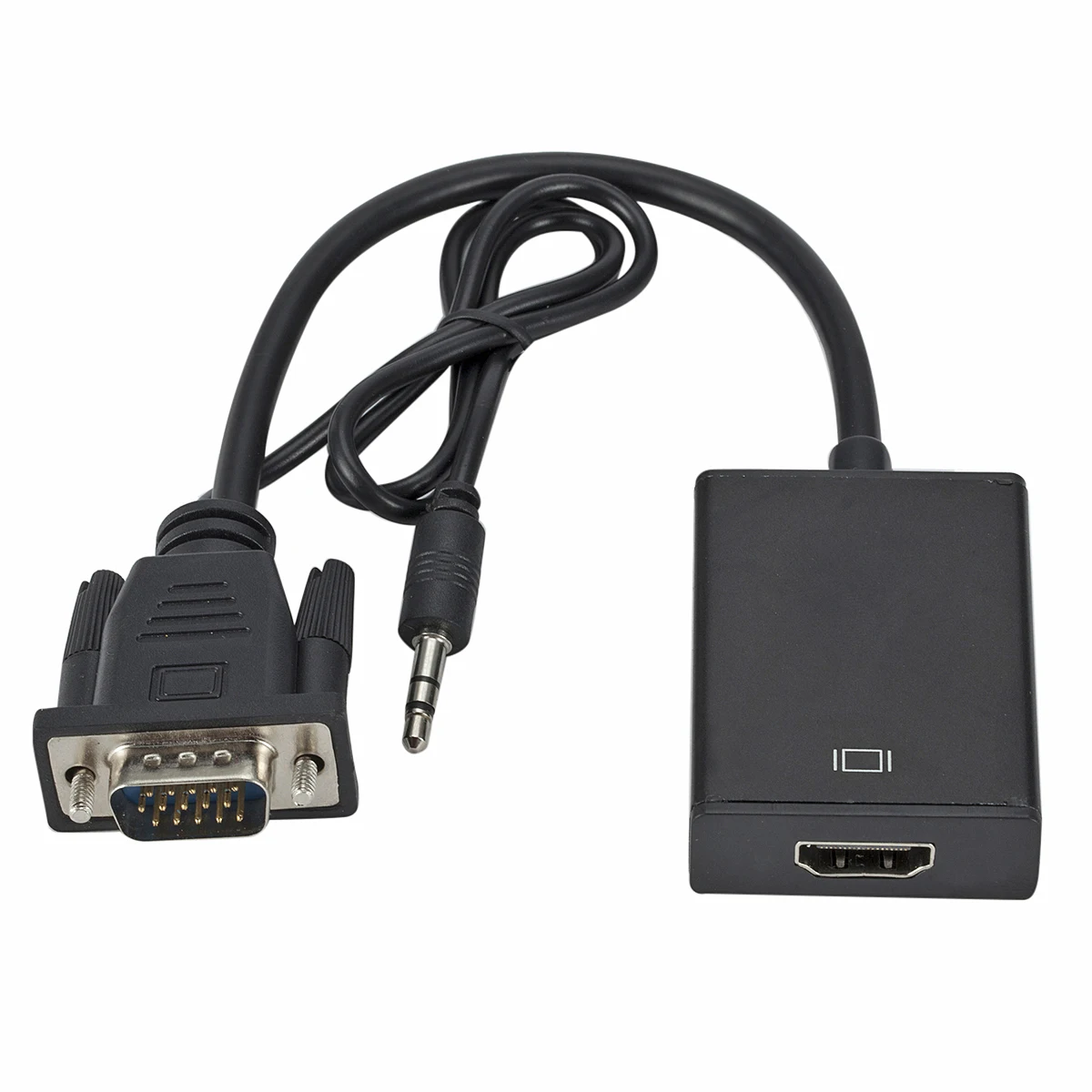 

VGA Male To 1080P HDMI Female VGA to HDMI + Audio TV AV HDMI Video Cable Converter Adapter