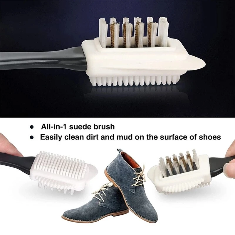3 Side Cleaning Shoe Brush Plastic S Shape Shoe Cleaner For Suede Snow Boot Leather Shoes Household Cleaning Tools & Accessories 5