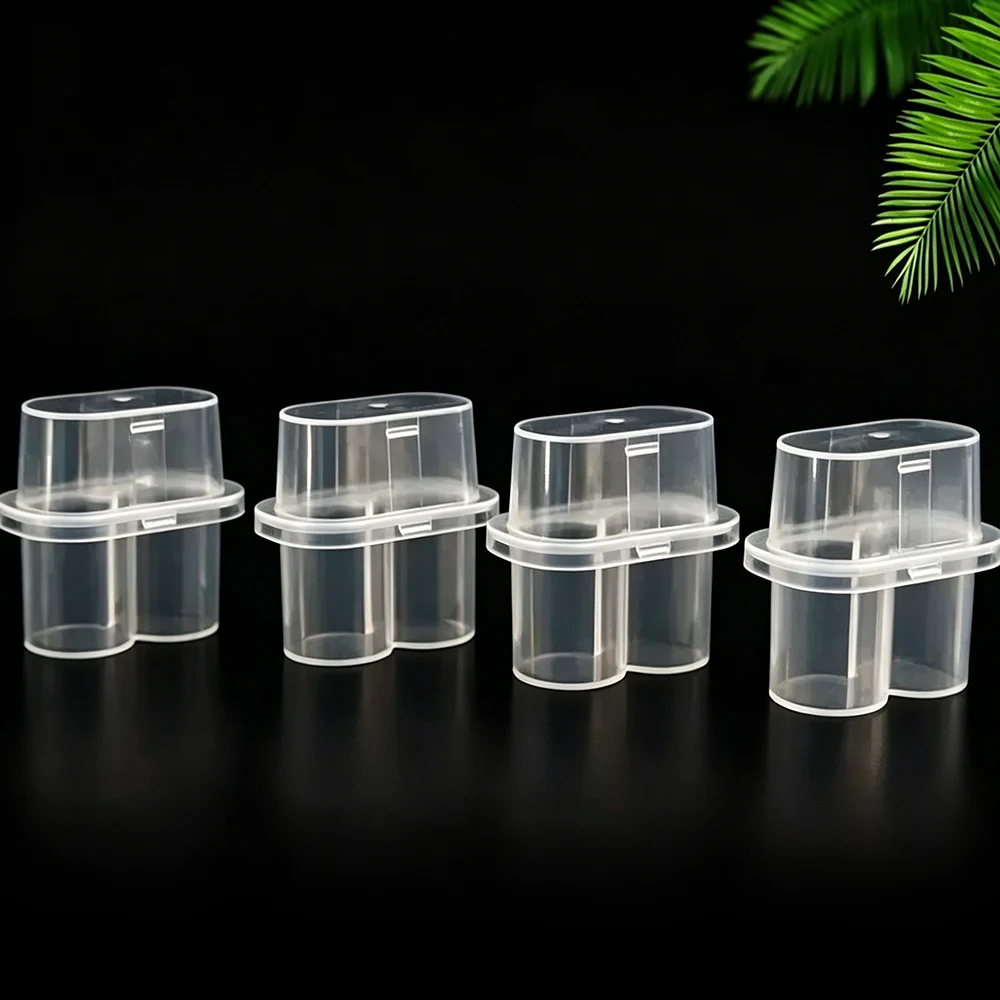 펩타이드 보관 상자 2슬롯 페니실린 병 케이스 냉장고 정리함 휴대용 3ml 유리 바이알 마이크로튜브 안전 홀더 박스