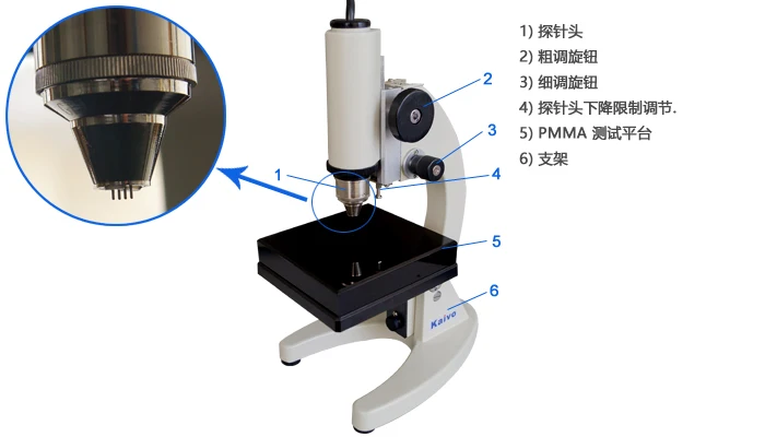 

Four probe DC low resistance tester FP-001