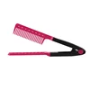 Bestselling Hairdressing Comb - V-Clip Styling Hair Brush Home Straightening Tool, Wholesale 5