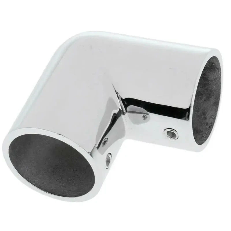 Boat Handrail Pipe 90° Elbow Connector, 25mm Stainless Steel Marine Grade Fitting For Yachts