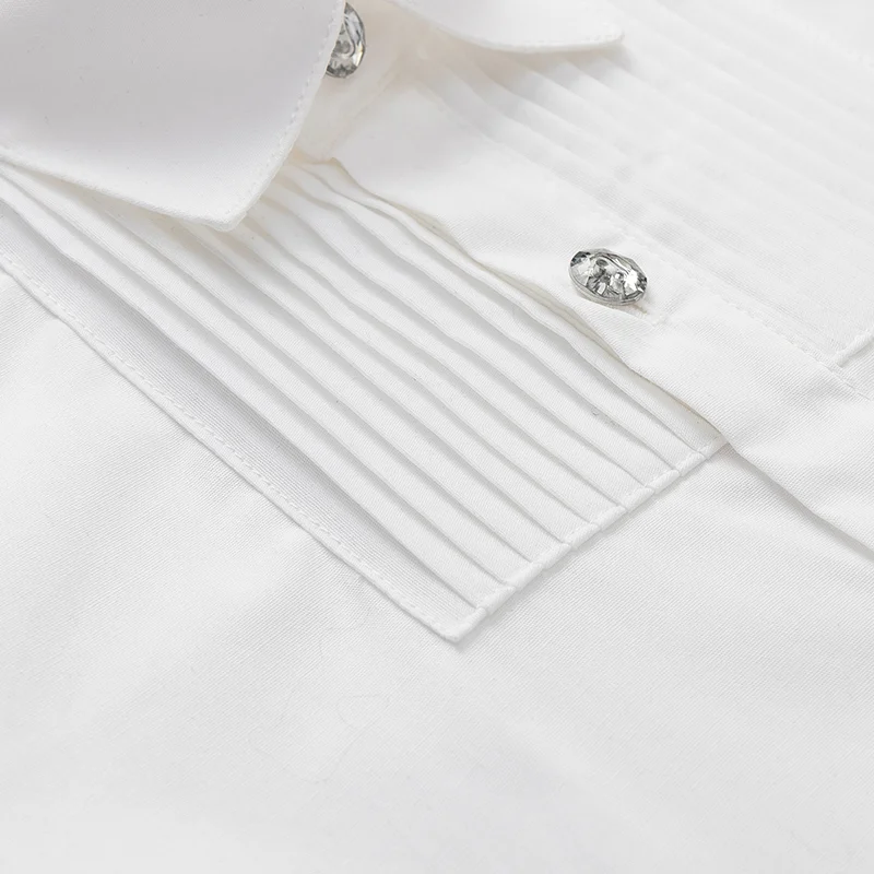 الأولاد الأبيض قمصان طويلة الأكمام القطن الأطفال بلوزة بيضاء حجم 110-180 في سن المراهقة الصبي مرحلة الزفاف حفلة التخرج ازياء