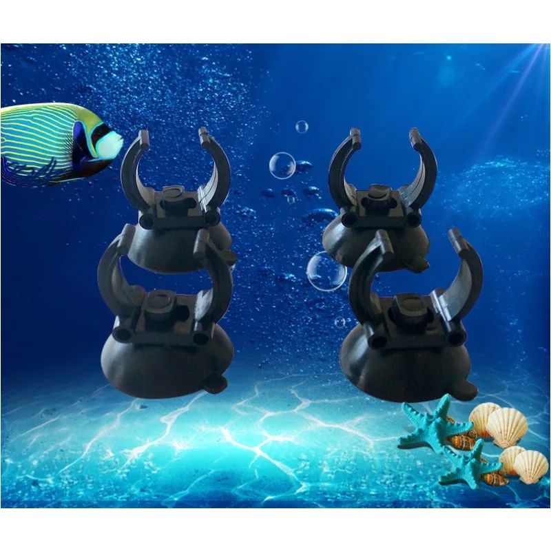 4PC Aquarium fish tank suction cup heating rod oxygen tube water tube fixing