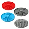 Pet Supplies Silicone Licking Mat Cat Slow Feeder With Suction Cup Slow Feeding Pad Dog Licking Pad Anxiety-relieving Utensils 6