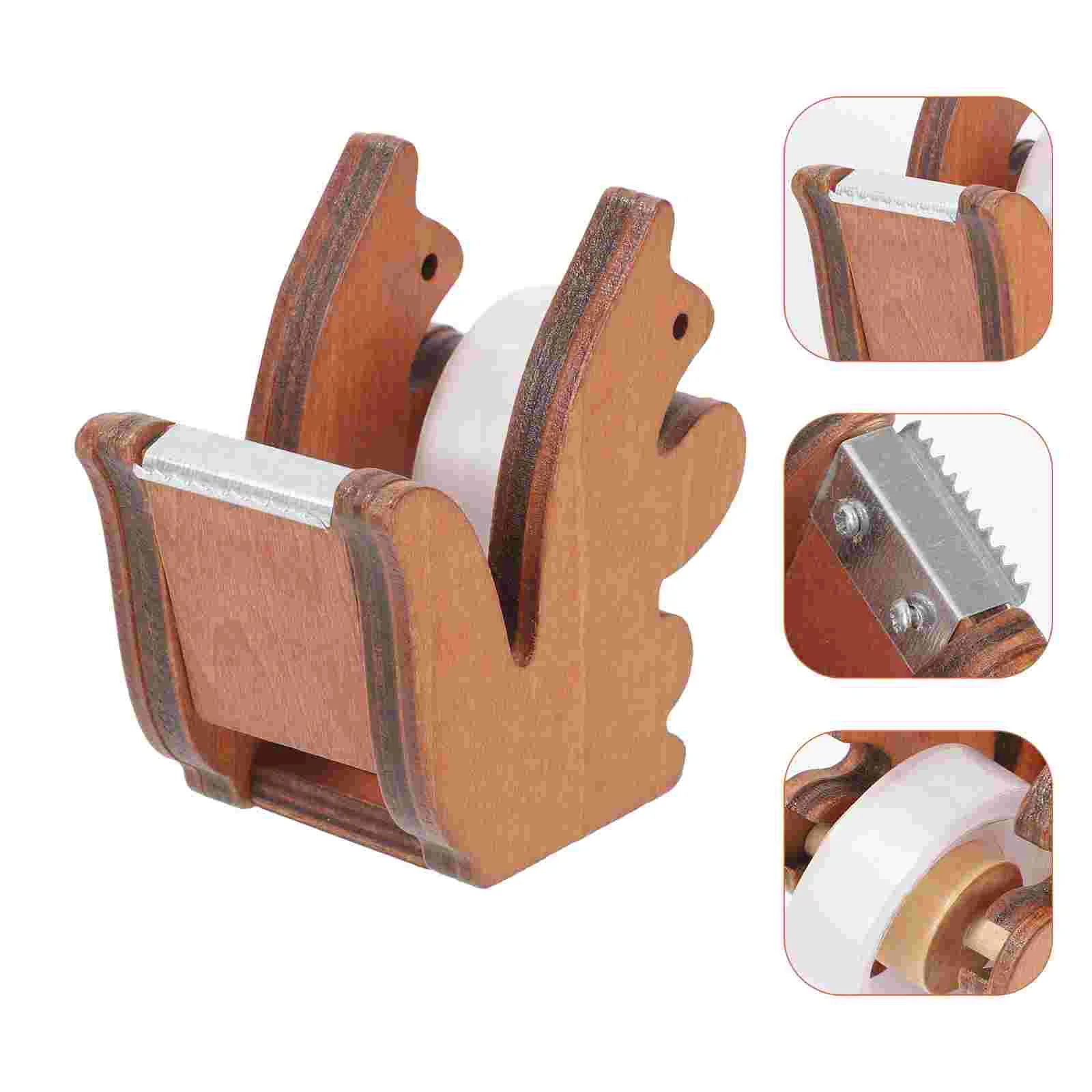 

Desktop Tape Squirrel Tape Holder Wooden Tape Holder Small Tape Office Tape Dispenser Squirrel Tape Dispenser School Supplies