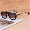 Gto Alloy Porsonlized Square Sunglasses High Street Men and Women Top Quality Brand Designer UV400 Outdoor Punk Retro Eyeglasses