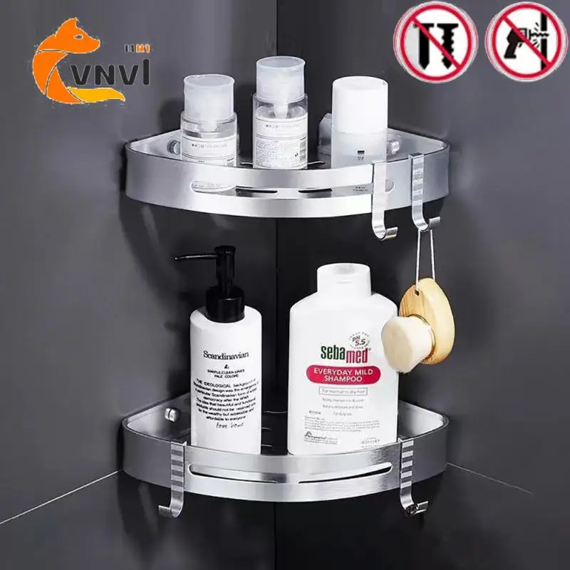 No drill Bathroom Shelves Bathroom Corner Storage Rack Holder Bathroom