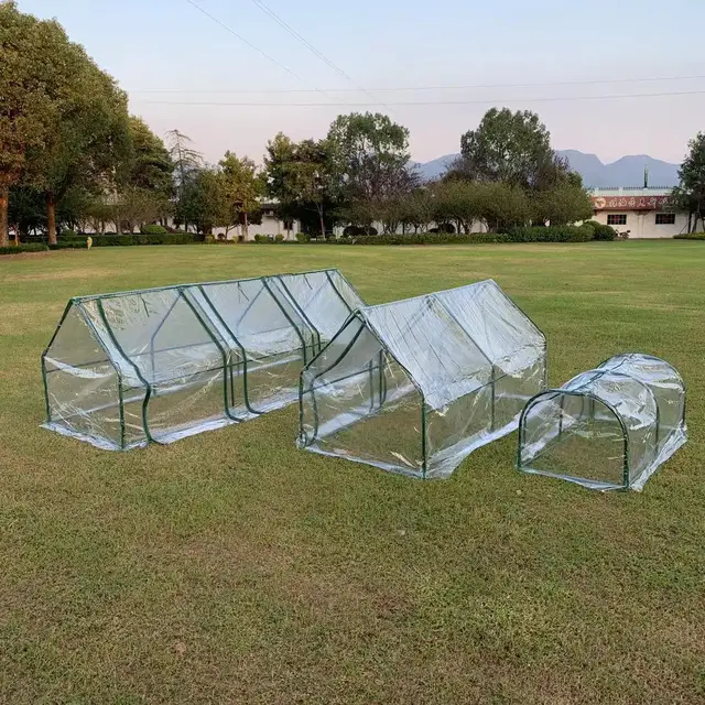 270 Cm 180 120 Diy Alagút Üvegházhatás Ház Összecsukható Tiszta Pvc Kert Növény Sátor Kültéri Vetőmag Ültetési - Image 3