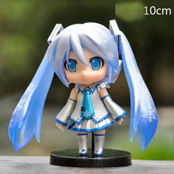 Kawaii Hatsune Miku Figure Miniature Ornament - Pink & Green Home Desk Decor (02)