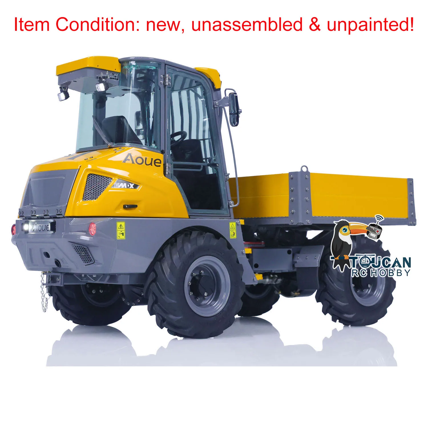 LESU 1/14 RC Hydraulic Metal Dump Truck Tipper 6MDX-B Remote Control Car Model Unpainted Kits With Light Sound ESC Motor TH23010 2